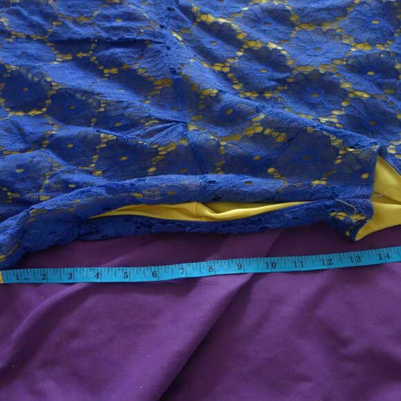 Magic Blue with Yellow Inner Size M Dress - Picture 7 of 16